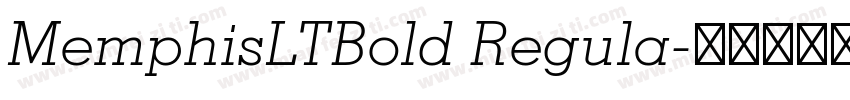 MemphisLTBold Regula字体转换